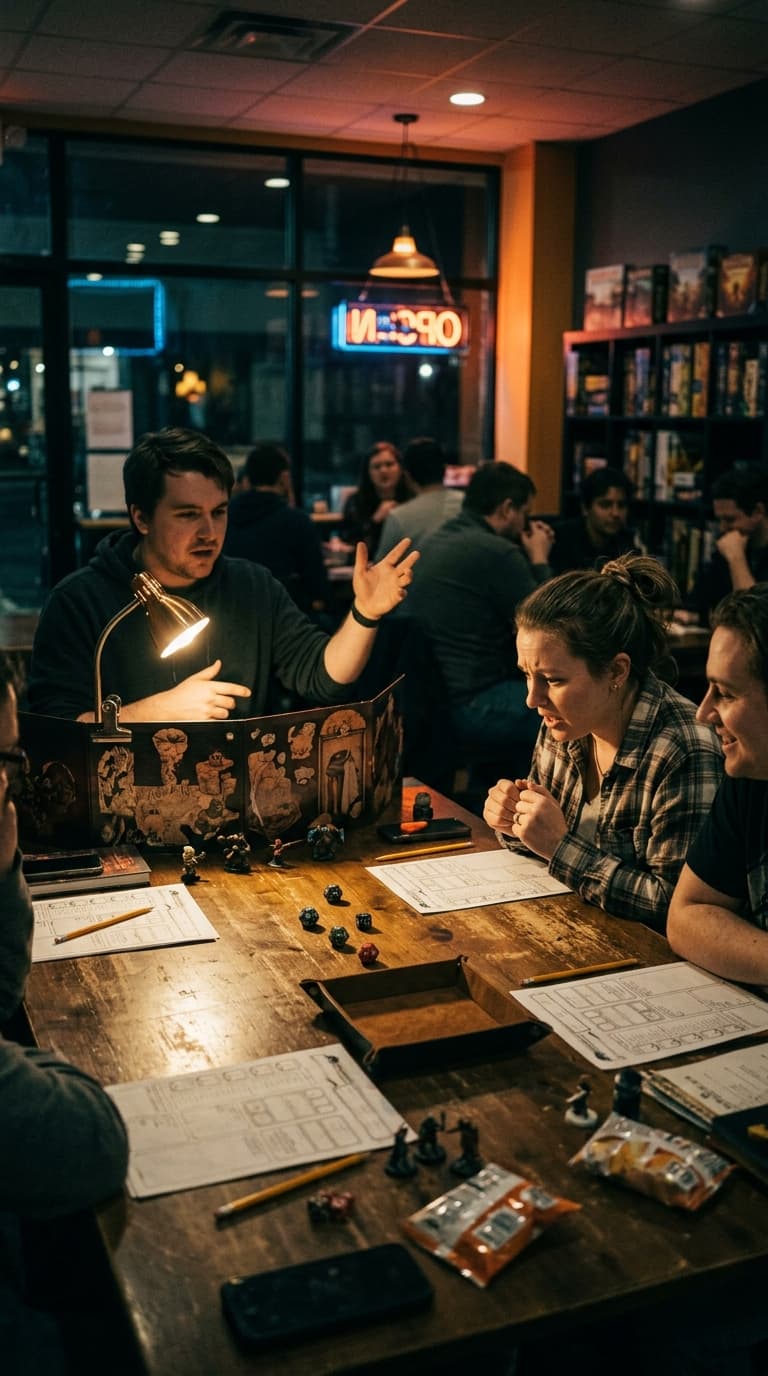 A Dungeons & Dragons session in progress